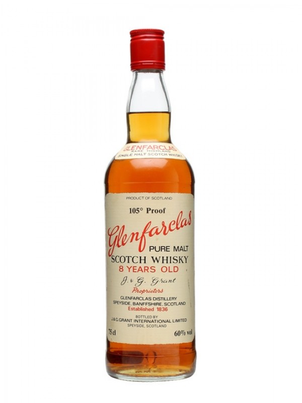 Glenfarclas 8 Year Old 105' White Label Bottled 1980s