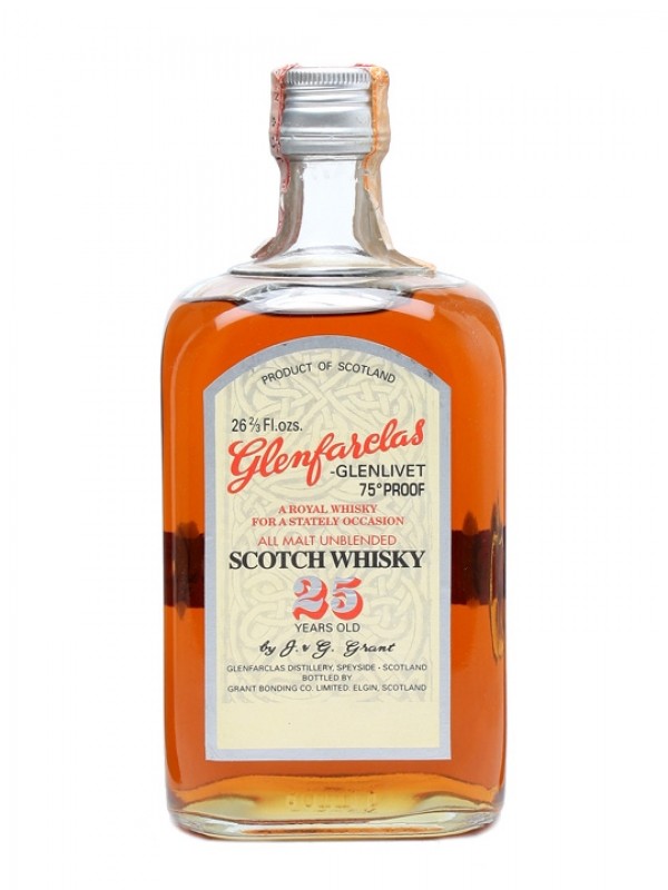 Glenfarclas 25 Year Old Royal Whisky Bottled 1970s