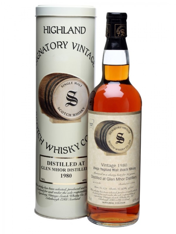 Glen Mhor 1980 20 Year Old Cask #879 Signatory