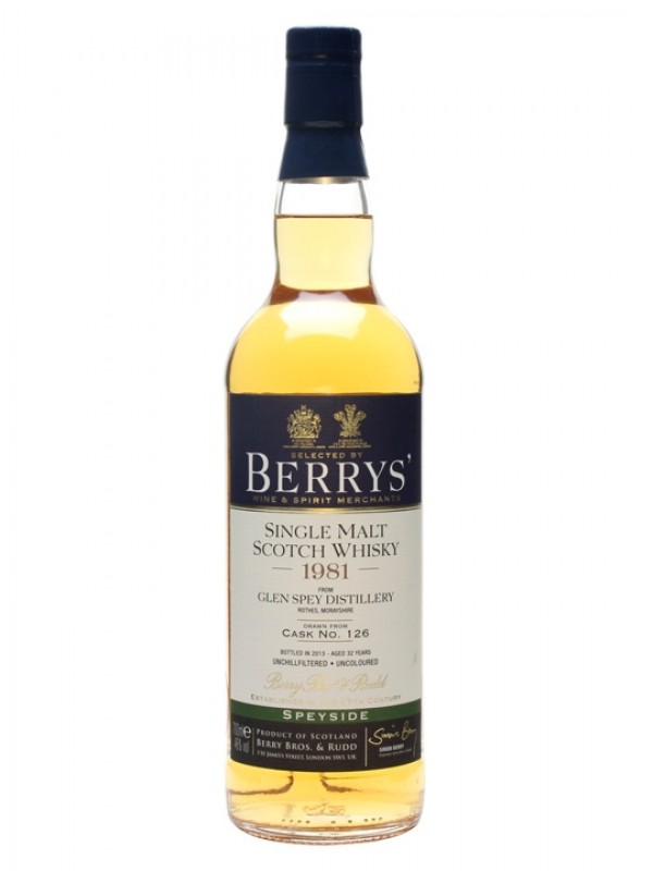 Glen Spey 1981 Berry Brothers & Rudd