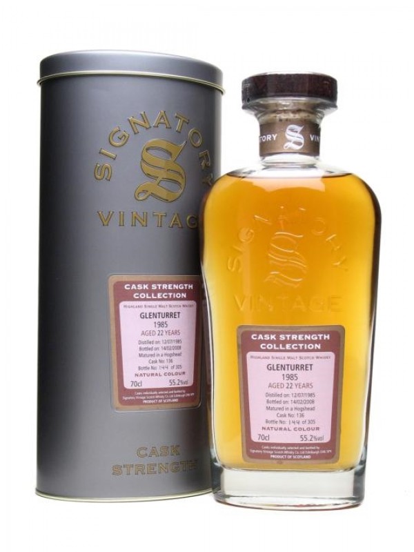 Glenturret 1985 22 Year Old Signatory Cask Strength Collection