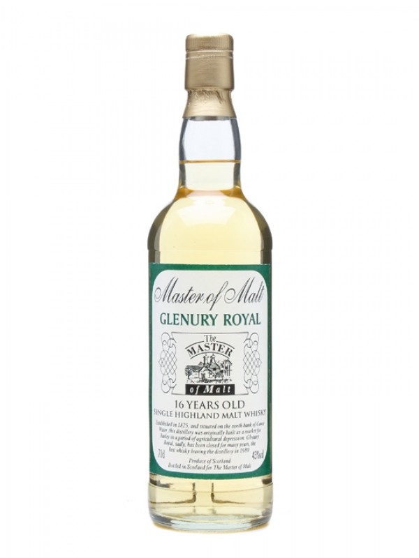 Glenury Royal 16 Year Old The Master of Malt