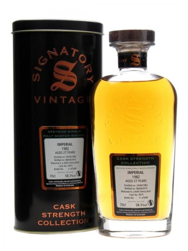 Imperial 1982 27 Year Old Cask #3973 Signatory