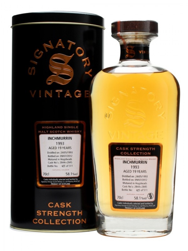 Inchmurrin 1993 19 Year Old Casks #2844+5 Signatory Cask Strength Collection