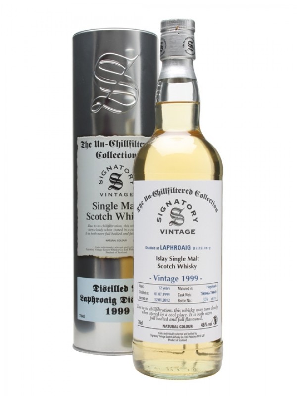 Laphroaig 1999 12 Year Old Casks #700046 9 Signatory Un-Chillfiltered Collection