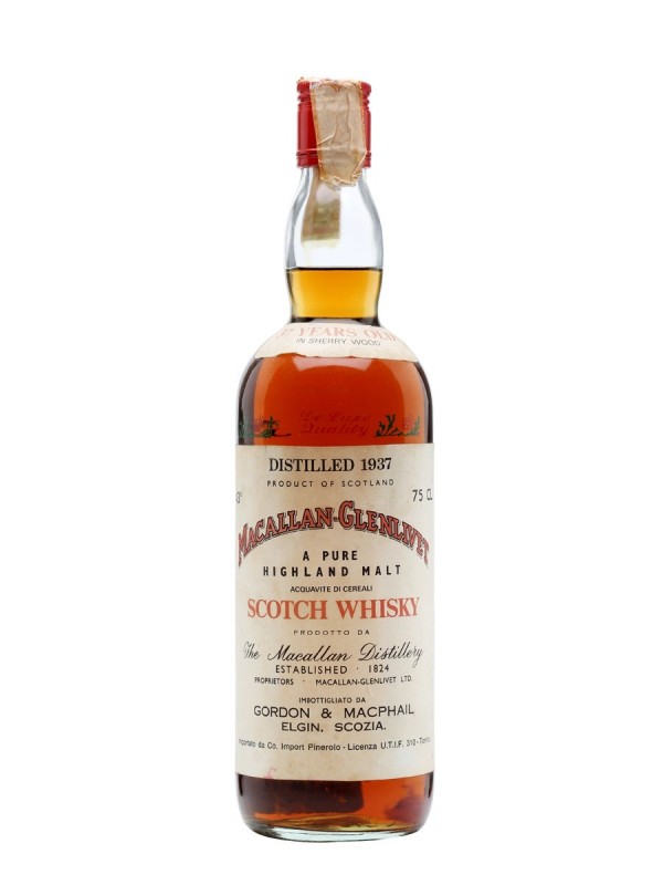 Macallan Glenlivet 1937 37 Year Old Sherry Cask Gordon & Macphail