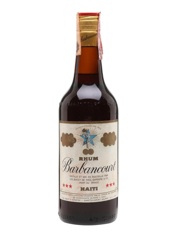 Barbancourt 3 Star Rum Bottled 1970s