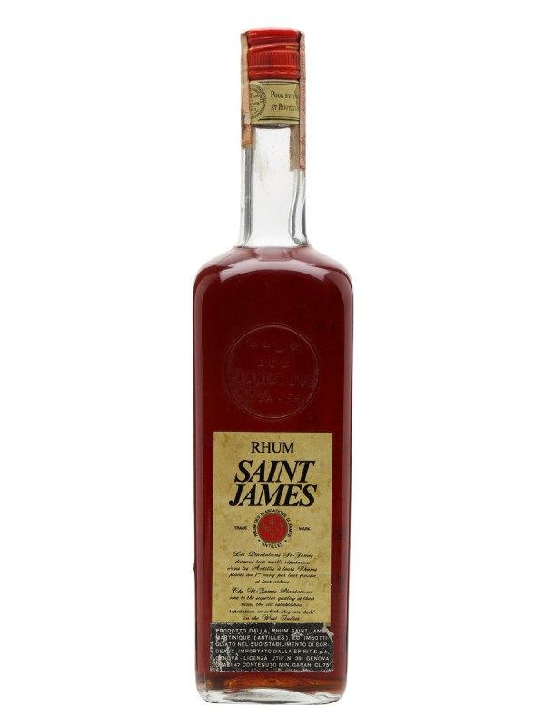 St James Rum Bottled 1970s Gold