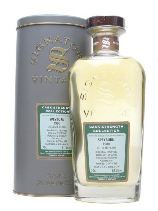 Speyburn 1980 26 Year Old Signatory Cask Strength Collection