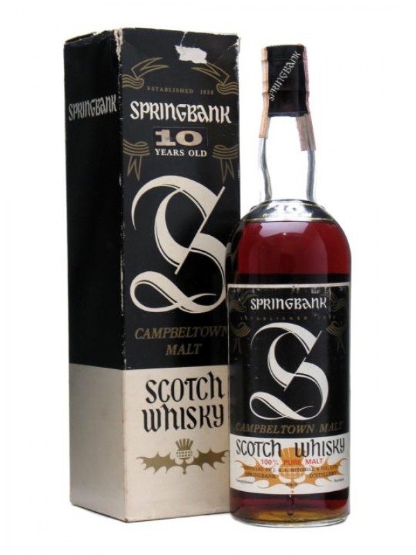 Springbank 10 Year Old Sherry Cask Bottled 1970s