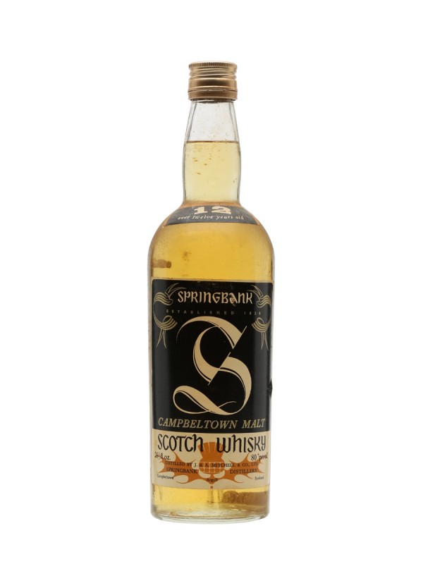 Springbank 12 Year Old Bottled 1970s