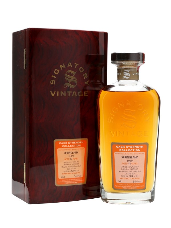 Springbank 1969 40 Year Old Cask #263 Signatory